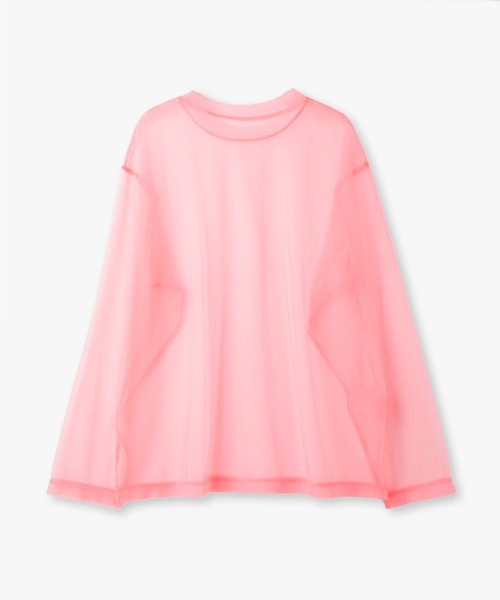 ANNA SUI NYC(アナ スイ エヌ ワイ シー)の「メッシュレイヤードロングTシャツ(Tシャツ/カットソー・レディース・パープル/ピンク/ブラック・FREE)」の4枚目の写真