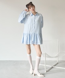 Nadana（ナダナ）の「ストライプティアードミニワンピース（ワンピース）」