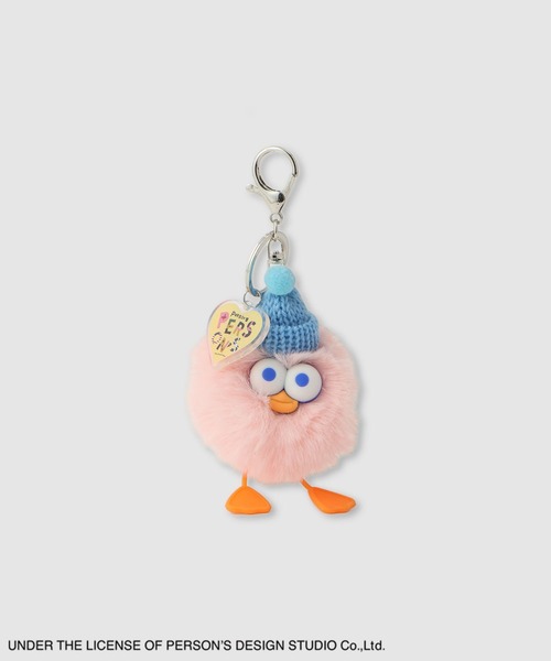 PERSON'S 別注デザイン モフモフキャラクターキーホルダー