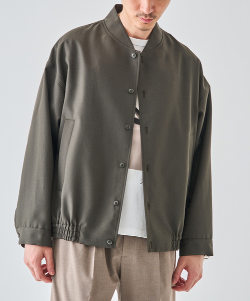 EDIFICE（エディフィス）の「TW al dente ギャバ ブルゾン（その他アウター・メンズ・ブラック/カーキ・MEDIUM/LARGE）」の2枚目の写真