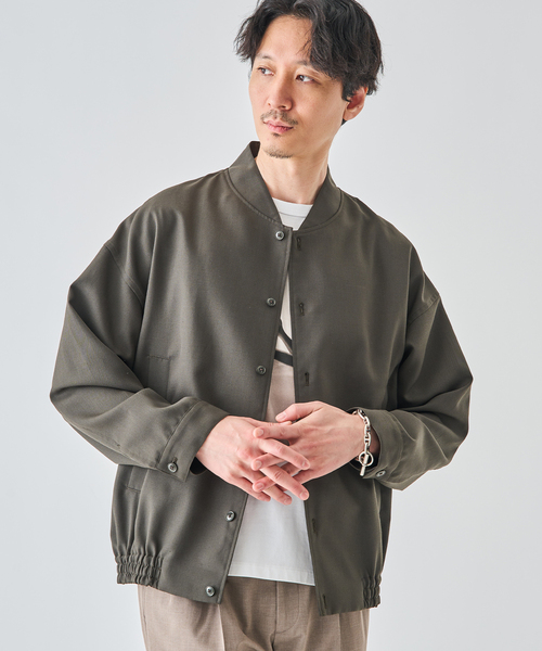 EDIFICE（エディフィス）の「TW al dente ギャバ ブルゾン（その他アウター・メンズ・ブラック/カーキ・MEDIUM/LARGE）」の22枚目の写真