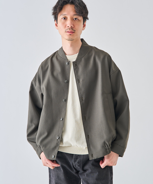 EDIFICE(エディフィス)の「TW al dente ギャバ ブルゾン(その他アウター・メンズ・ブラック/カーキ・MEDIUM/LARGE)」の5枚目の写真