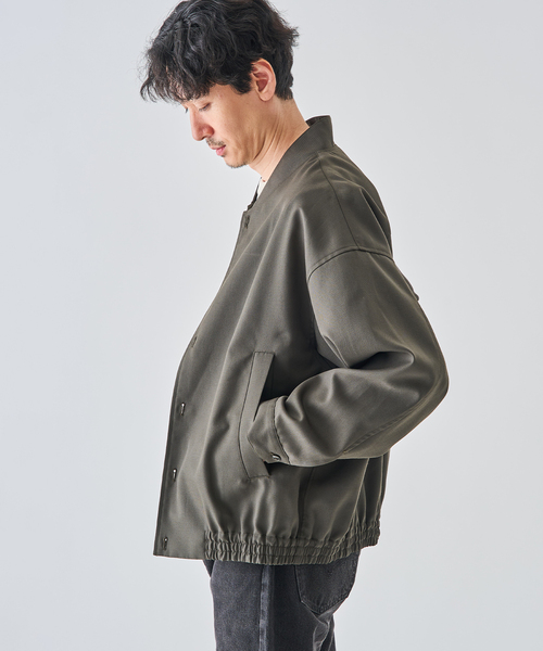 EDIFICE(エディフィス)の「TW al dente ギャバ ブルゾン(その他アウター・メンズ・ブラック/カーキ・MEDIUM/LARGE)」の6枚目の写真