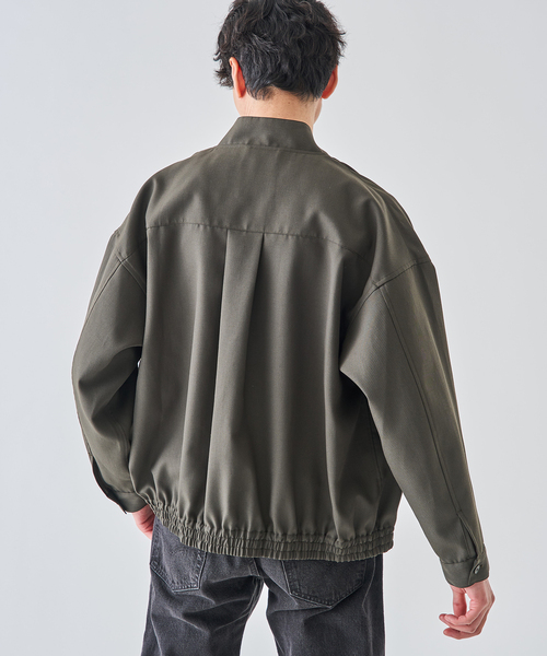 EDIFICE（エディフィス）の「TW al dente ギャバ ブルゾン（その他アウター・メンズ・ブラック/カーキ・MEDIUM/LARGE）」の3枚目の写真