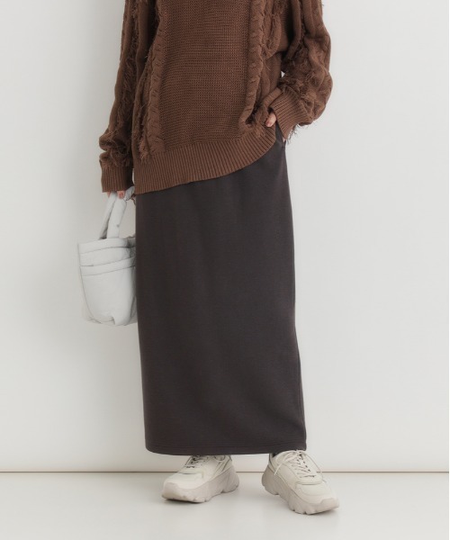 Right-on(ライトオン)の「【HONEYSUCKLE ROSE】サカリバタイトスカート (タイトシルエット / Iライン / シンプルエレガンス)(スカート・レディース・ダークグレー/ケリーグリーン/ライトイエロー/ライトブラウン・S/M/L)」の1枚目の写真