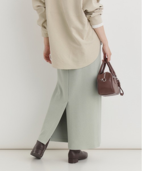 Right-on(ライトオン)の「【HONEYSUCKLE ROSE】サカリバタイトスカート (タイトシルエット / Iライン / シンプルエレガンス)(スカート・レディース・ダークグレー/ケリーグリーン/ライトイエロー/ライトブラウン・S/M/L)」の7枚目の写真
