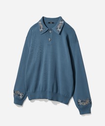 HARE | シシュウニットポロ(HARE)(ポロシャツ)