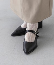 menue（メヌエ）の「【 新色追加 】2WAY ポインテッドトゥ ダブルストラップパンプス（パンプス）」