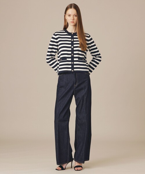 MACKINTOSH LONDON（マッキントッシュ ロンドン）の「フルニードルニットカーディガン（カーディガン/ボレロ・レディース・チャコールグレー/ダークネイビー/ネイビー・40/38）」の13枚目の写真