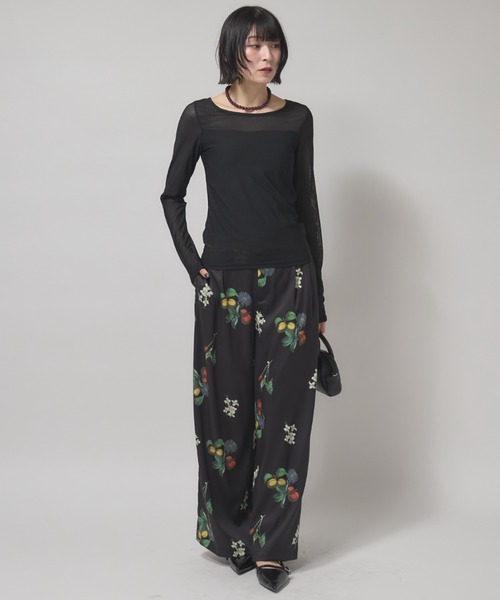 leimn(レイムン)の「カップ付きシアートップス(Tシャツ/カットソー・レディース・ブラック/オフホワイト・FREE)」の15枚目の写真