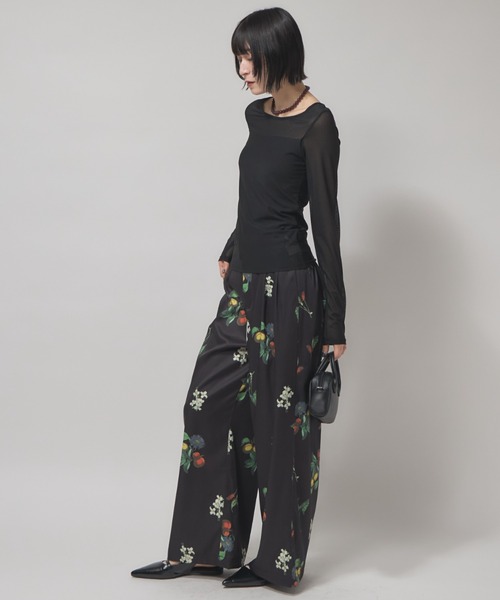 leimn(レイムン)の「カップ付きシアートップス(Tシャツ/カットソー・レディース・ブラック/オフホワイト・FREE)」の17枚目の写真