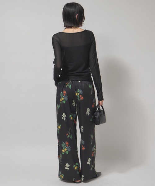 leimn(レイムン)の「カップ付きシアートップス(Tシャツ/カットソー・レディース・ブラック/オフホワイト・FREE)」の18枚目の写真