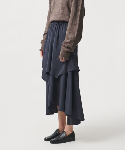 LOEFF（ロエフ）の「＜LOEFF＞ハンマーシャーク スカート（スカート・レディース・モカ/ネイビー・0/1）」の11枚目の写真