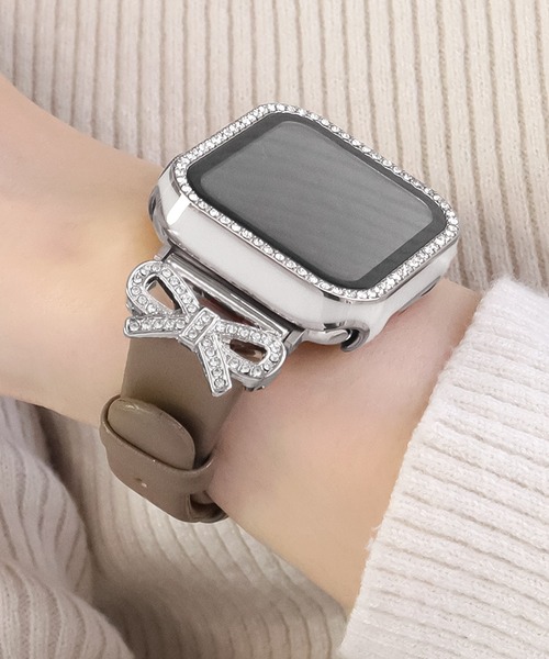 Urban Coral(アーバンコーラル)の「Apple Watch Band / アップルウォッチ ジルコニアリボンチャームバンド / Urban Coral(デジタル腕時計・レディース・ホワイト系その他2/ブラック系その他2/ピンク系その他/ベージュ系その他/グレー系その他2/ピンク系その他2・40mm)」の20枚目の写真
