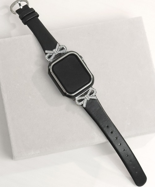 Urban Coral(アーバンコーラル)の「Apple Watch Band / アップルウォッチ ジルコニアリボンチャームバンド / Urban Coral(デジタル腕時計・レディース・ホワイト系その他2/ブラック系その他2/ピンク系その他/ベージュ系その他/グレー系その他2/ピンク系その他2・40mm)」の12枚目の写真