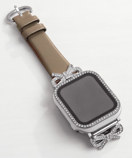 Urban Coral(アーバンコーラル)の「Apple Watch Band / アップルウォッチ ジルコニアリボンチャームバンド / Urban Coral(デジタル腕時計・レディース・ホワイト系その他2/ブラック系その他2/ピンク系その他/ベージュ系その他/グレー系その他2/ピンク系その他2・40mm)」の13枚目の写真