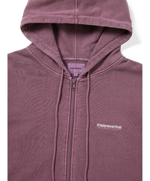 thisisneverthat（ディスイズネバーザット）の「INTL. Logo Zip Up Hoodie（パーカー・メンズ・ダークネイビー/フューシャピンク/ヘザーグレー/ブラック系その他・L/M/S/XL）」の8枚目の写真
