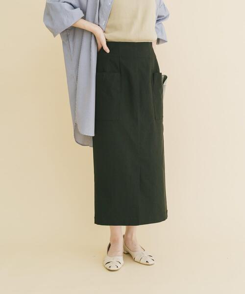 ITEMS URBANRESEARCH（アイテムズ アーバンリサーチ）の「『Sサイズあり』ストレッチタイトスカート（スカート・レディース・ブラック/カーキ/ベージュ・SMALL/MEDIUM）」の12枚目の写真