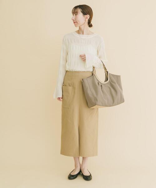 ITEMS URBANRESEARCH（アイテムズ アーバンリサーチ）の「『Sサイズあり』ストレッチタイトスカート（スカート・レディース・ブラック/カーキ/ベージュ・SMALL/MEDIUM）」の20枚目の写真