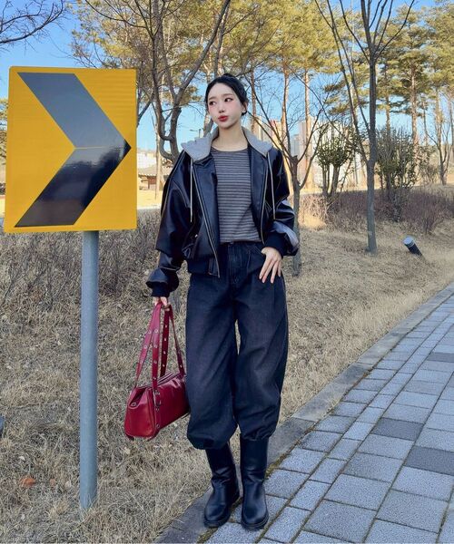 MICANE(ミケーネ)の「エバレットストライプカラーティー(Tシャツ/カットソー・レディース・チャコールグレー/ネイビー/Beige・SMALL/MEDIUM/LARGE/X-LARGE)」の22枚目の写真