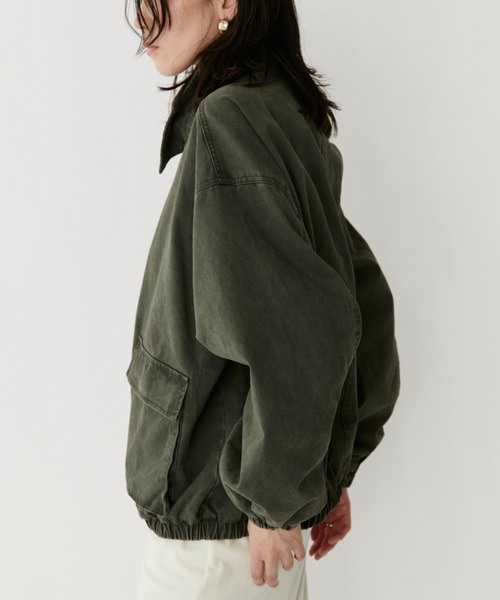 VION(ヴィオン)の「ミリタリーブルゾン / Military Blouson(ブルゾン・レディース・カーキ・FREE)」の3枚目の写真