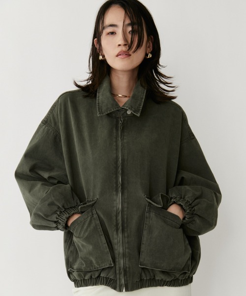 VION(ヴィオン)の「ミリタリーブルゾン / Military Blouson(ブルゾン・レディース・カーキ・FREE)」の2枚目の写真