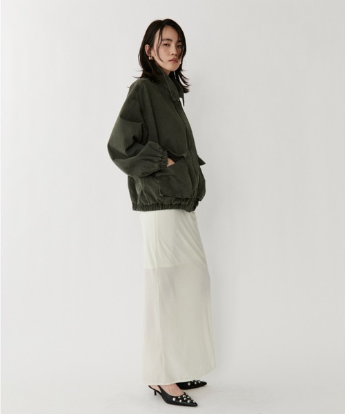 VION(ヴィオン)の「ミリタリーブルゾン / Military Blouson(ブルゾン・レディース・カーキ・FREE)」の5枚目の写真