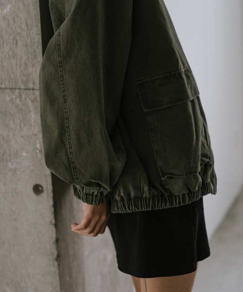 VION(ヴィオン)の「ミリタリーブルゾン / Military Blouson(ブルゾン・レディース・カーキ・FREE)」の12枚目の写真