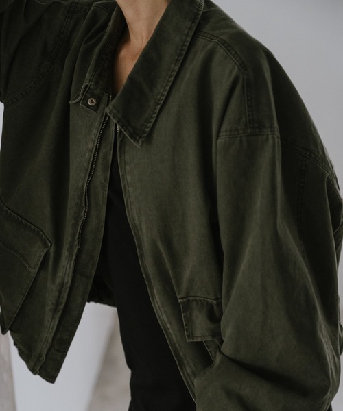 VION(ヴィオン)の「ミリタリーブルゾン / Military Blouson(ブルゾン・レディース・カーキ・FREE)」の11枚目の写真