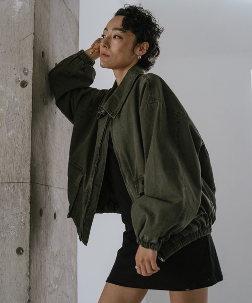 VION(ヴィオン)の「ミリタリーブルゾン / Military Blouson(ブルゾン・レディース・カーキ・FREE)」の8枚目の写真