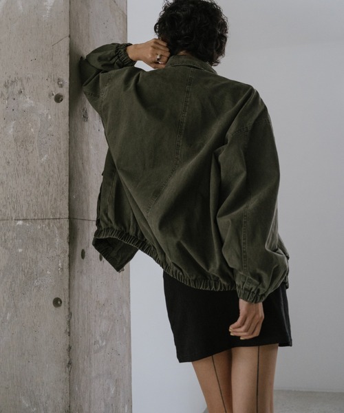 VION(ヴィオン)の「ミリタリーブルゾン / Military Blouson(ブルゾン・レディース・カーキ・FREE)」の9枚目の写真