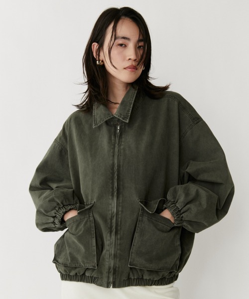 VION(ヴィオン)の「ミリタリーブルゾン / Military Blouson(ブルゾン・レディース・カーキ・FREE)」の13枚目の写真