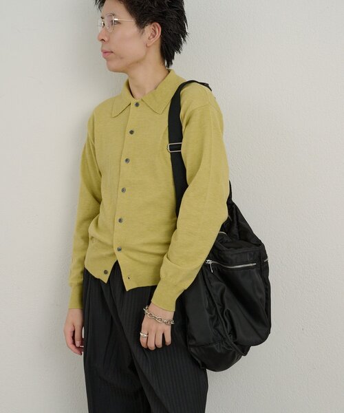 WHIMSIC（ウィムジック）の「【UNISEX】ダブルポケットスリングバッグ（ショルダーバッグ・レディース・オリーブ/ブラック・ONE SIZE）」の13枚目の写真