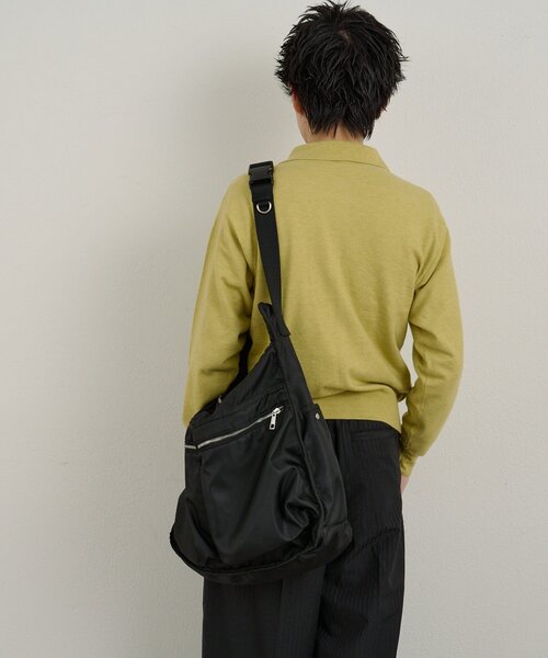 WHIMSIC（ウィムジック）の「【UNISEX】ダブルポケットスリングバッグ（ショルダーバッグ・レディース・オリーブ/ブラック・ONE SIZE）」の14枚目の写真