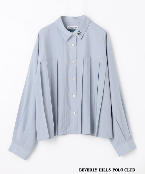 BEVERLY HILLS POLO CLUB(ビバリーヒルズポロクラブ)の「【BEVERLY HILLS POLO CLUB】プリーツブラウス(シャツ/ブラウス・レディース・オフホワイト/サックスブルー/ブラック・M)」の18枚目の写真
