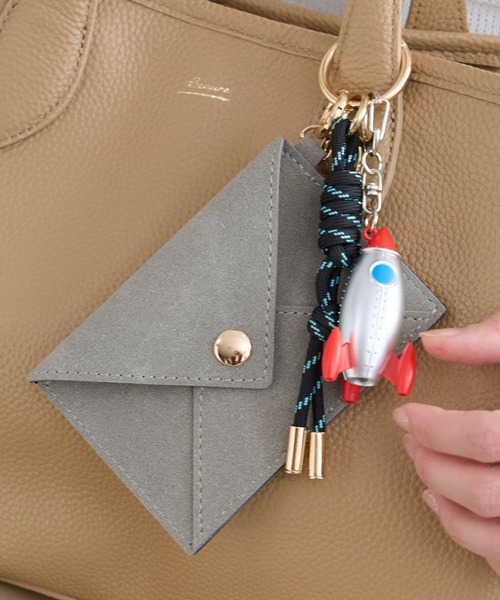 BARNYARDSTORM（バンヤードストーム）の「BARNYARDSTORM / ジャラジャラチャーム２（キーホルダー・レディース・ベージュ/グレー/ピンク/グリーン/ブラウン/イエロー・FREE）」の2枚目の写真