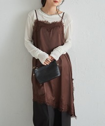 RANAN（ラナン）の「アシメレースサテンチュニック（キャミソール）」