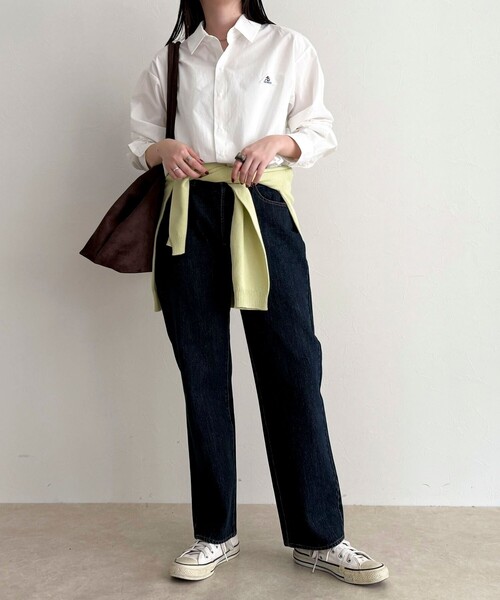 fredy emue（フレディエミュ）の「【GEVACO/ゲバコ】別注ドットボタンシャツ（シャツ/ブラウス・レディース・ベージュ/オフホワイト/チャコールグレー/ベージュ系その他・38）」の5枚目の写真