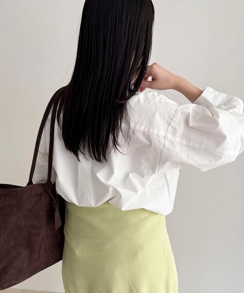 fredy emue（フレディエミュ）の「【GEVACO/ゲバコ】別注ドットボタンシャツ（シャツ/ブラウス・レディース・ベージュ/オフホワイト/チャコールグレー/ベージュ系その他・38）」の10枚目の写真