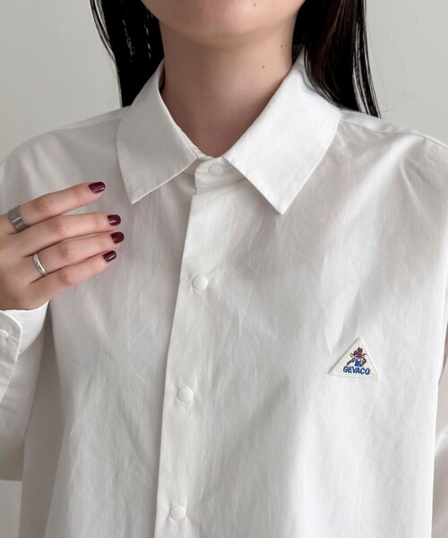 fredy emue（フレディエミュ）の「【GEVACO/ゲバコ】別注ドットボタンシャツ（シャツ/ブラウス・レディース・ベージュ/オフホワイト/チャコールグレー/ベージュ系その他・38）」の17枚目の写真