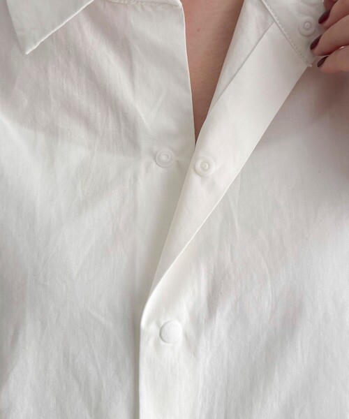 fredy emue（フレディエミュ）の「【GEVACO/ゲバコ】別注ドットボタンシャツ（シャツ/ブラウス・レディース・ベージュ/オフホワイト/チャコールグレー/ベージュ系その他・38）」の19枚目の写真