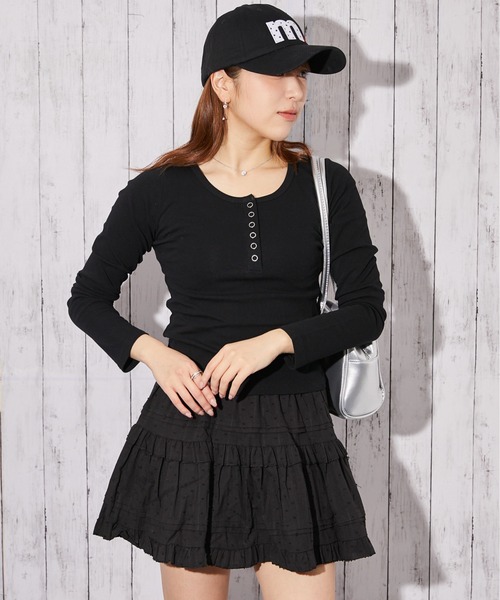GORGE（ゴージ）の「《ヘンリーネック仕様》カットソー／春秋／全3色（Tシャツ/カットソー・レディース・グレー/オフホワイト/ブラック・F）」の17枚目の写真