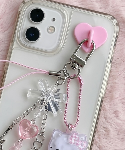 スマホストラップ用キーリングハンガー/シールタイプ/全6種