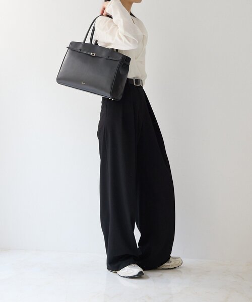 gemeil（ジェムイル）の「ベルトトートバッグ（PT-351）（トートバッグ・レディース・ブラック/ダークブラウン・FREE）」の4枚目の写真