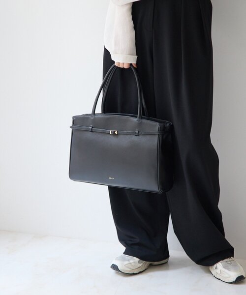 gemeil（ジェムイル）の「ベルトトートバッグ（PT-351）（トートバッグ・レディース・ブラック/ダークブラウン・FREE）」の5枚目の写真