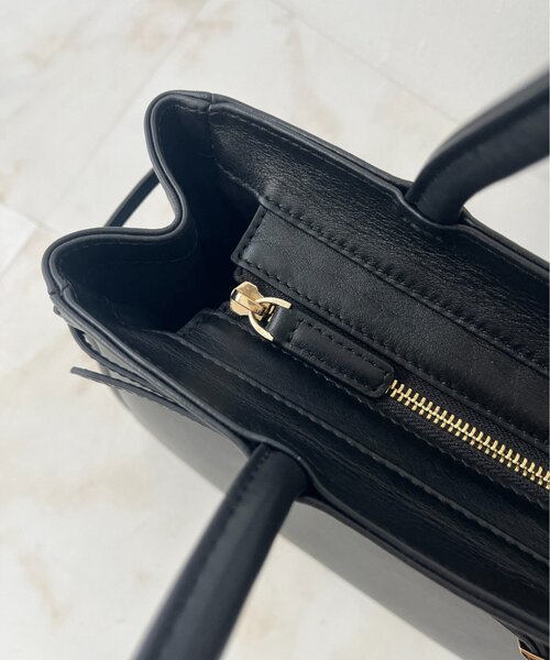 gemeil（ジェムイル）の「ベルトトートバッグ（PT-351）（トートバッグ・レディース・ブラック/ダークブラウン・FREE）」の11枚目の写真