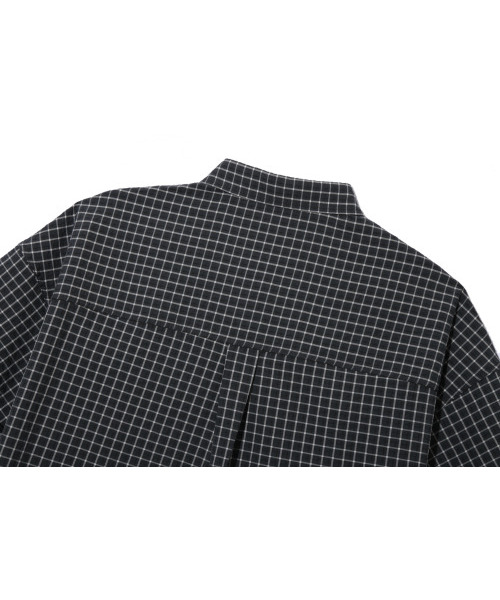 BASEMOMENT(ベースモーメント)の「セミクロップロールアップチェック半袖シャツブラック(シャツ/ブラウス・メンズ・その他・MEDIUM/LARGE)」の10枚目の写真