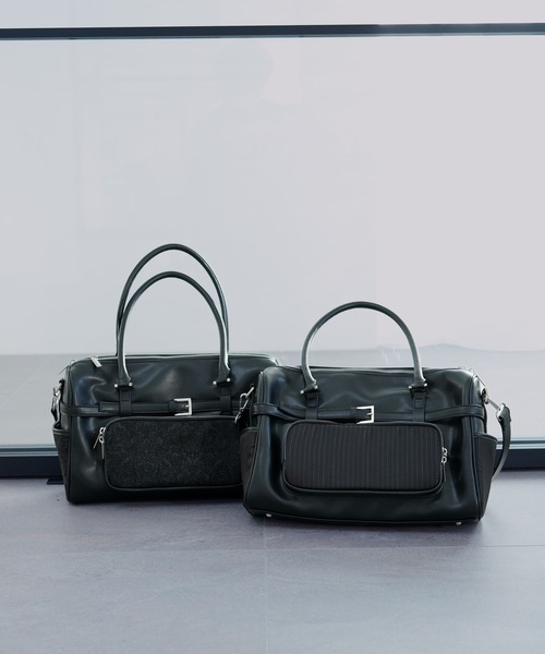 HARE（ハレ）の「イソザイポケットボストンバッグ(HARE)（ボストンバッグ・レディース・ブラック/ブラック系その他・FREE）」の3枚目の写真