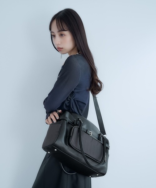 HARE（ハレ）の「イソザイポケットボストンバッグ(HARE)（ボストンバッグ・レディース・ブラック/ブラック系その他・FREE）」の6枚目の写真