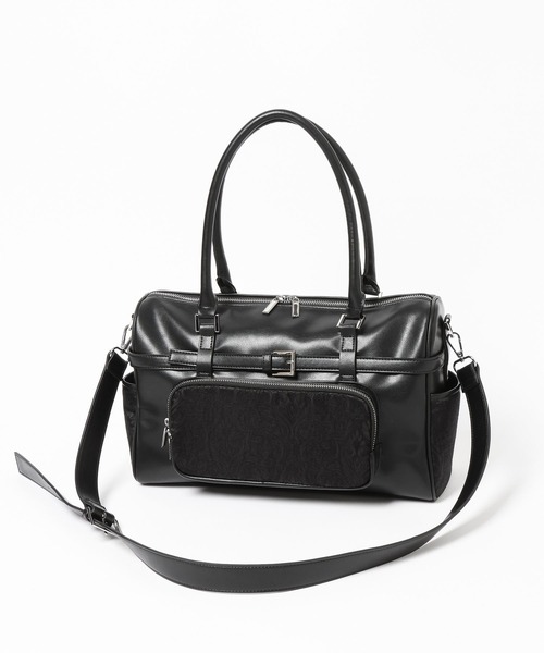 HARE（ハレ）の「イソザイポケットボストンバッグ(HARE)（ボストンバッグ・レディース・ブラック/ブラック系その他・FREE）」の11枚目の写真